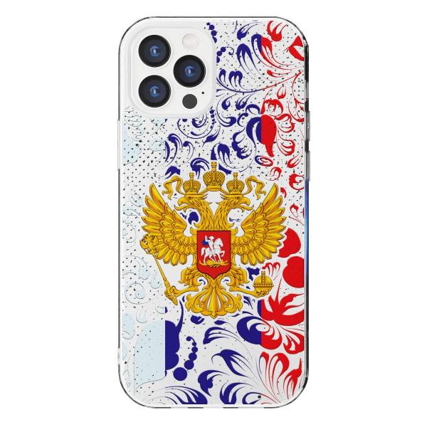 Чехол Mcover для iPhone 12 Pro Max, Герб Российской Федерации
