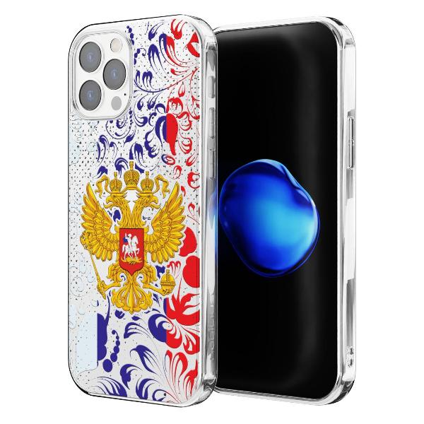 Чехол Mcover для iPhone 12 Pro Max, Герб Российской Федерации