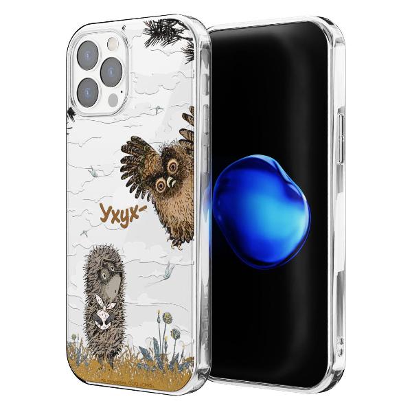 Чехол Mcover для iPhone 12 Pro Max, Ежик в тумане и сова