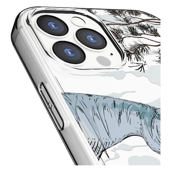 Чехол Mcover для iPhone 12 Pro Max, Ежик в тумане и лошадка