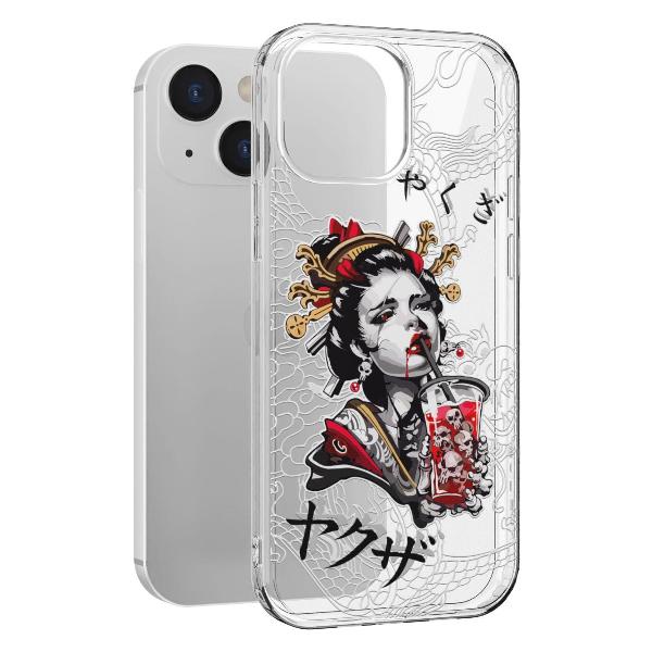 Чехол Mcover для iPhone 13 mini, Гейша, аниме (212061-F01R144)