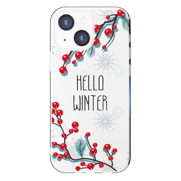 Чехол Mcover для iPhone 13 mini, Привет, Зима