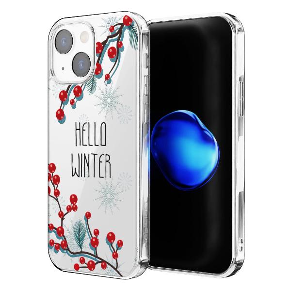 Чехол Mcover для iPhone 13 mini, Привет, Зима