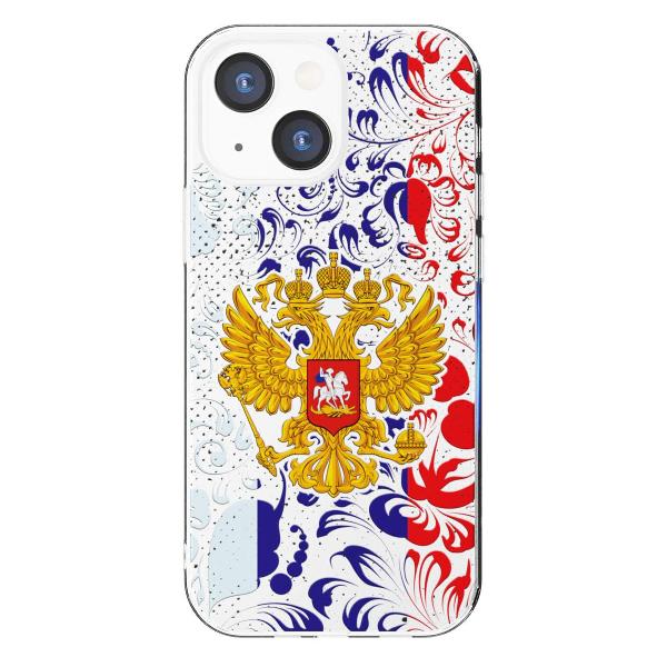 Чехол Mcover для iPhone 13 mini, Герб Российской Федерации