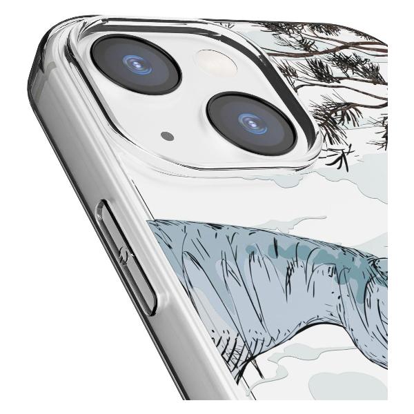 Чехол Mcover для iPhone 13 mini, Ежик в тумане и лошадка