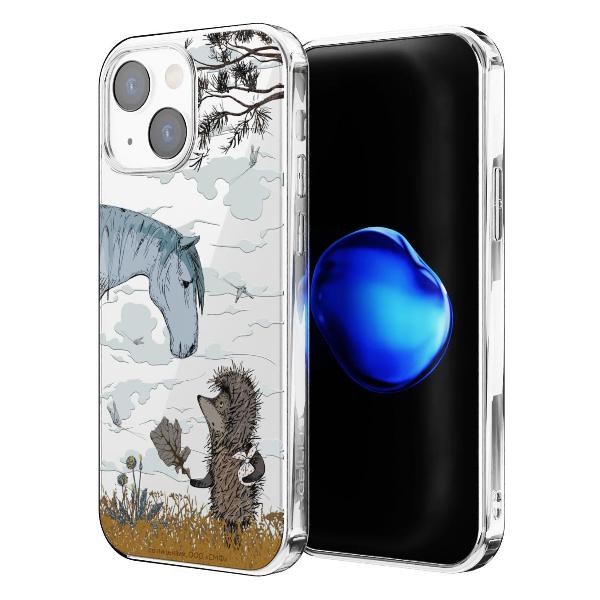 Чехол Mcover для iPhone 13 mini, Ежик в тумане и лошадка