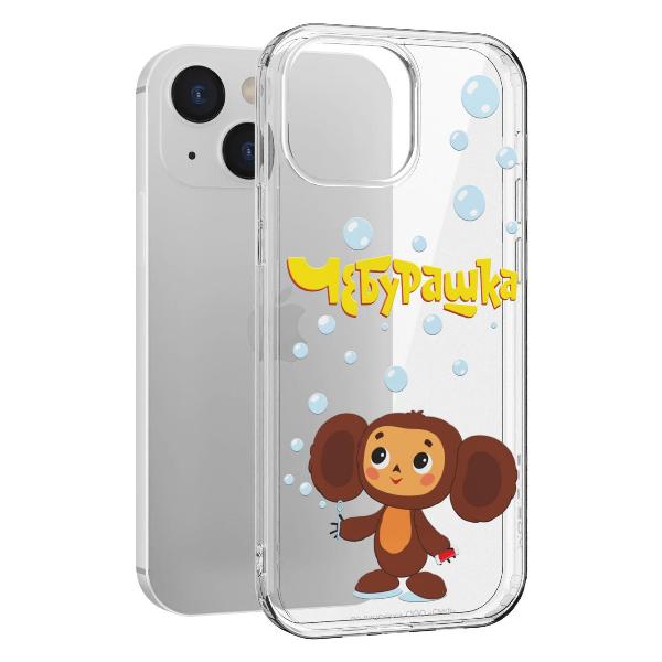 Чехол Mcover для iPhone 13 mini, Чебурашка, Мыльные пузыри (212061-F01RSMF087)