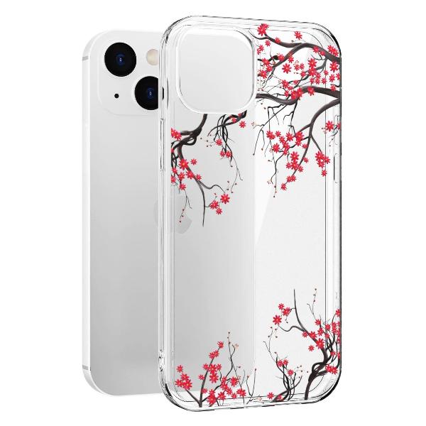 Чехол Mcover для iPhone 14, Сакура цветущая