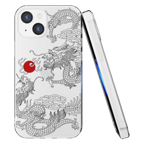 Чехол Mcover для iPhone 14, Японский дракон инь, аниме