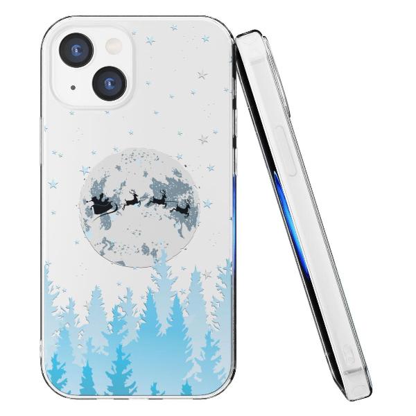 Чехол Mcover для iPhone 14, Олени Санты