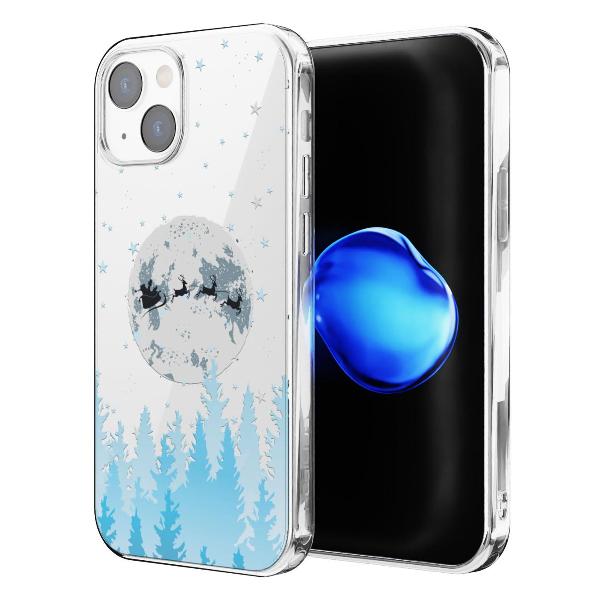 Чехол Mcover для iPhone 14, Олени Санты