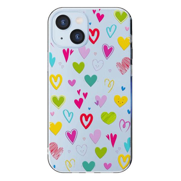 Чехол Mcover для iPhone 14, Сердечки