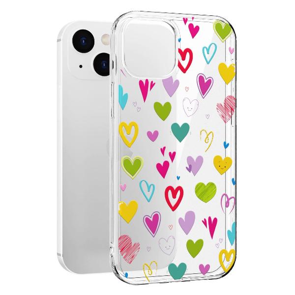 Чехол Mcover для iPhone 14, Сердечки