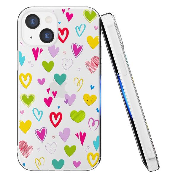 Чехол Mcover для iPhone 14, Сердечки