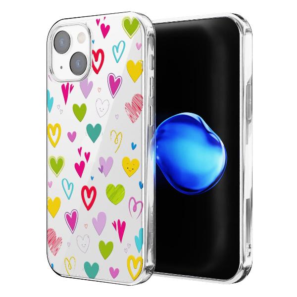 Чехол Mcover для iPhone 14, Сердечки