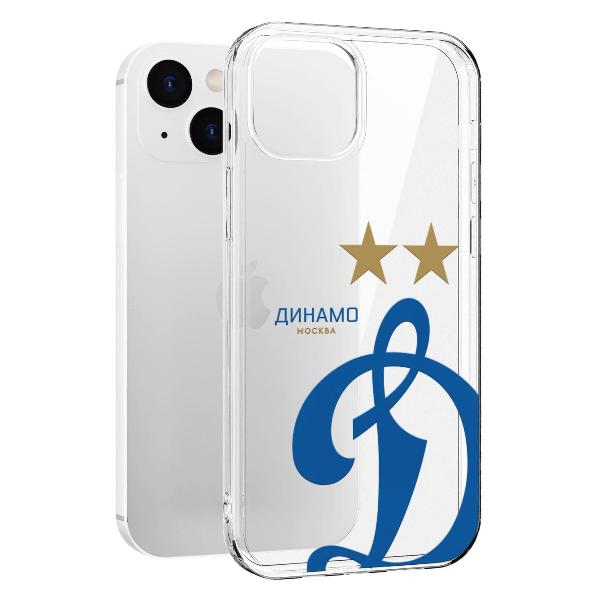 Чехол Mcover для iPhone 14, Динамо - Эмблема клуба