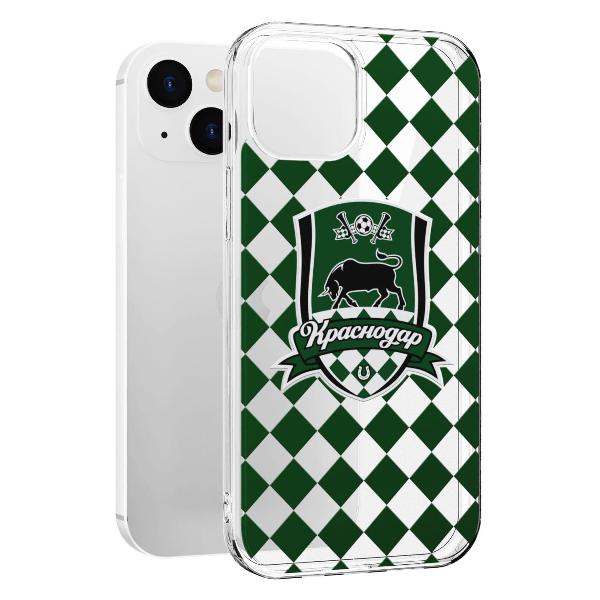 Чехол Mcover для iPhone 14, Краснодар: Эмблема на черном