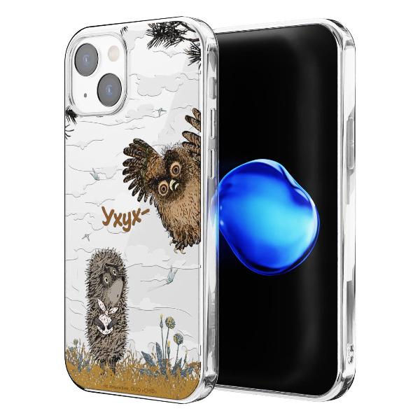 Чехол Mcover для iPhone 14, Ежик в тумане и сова