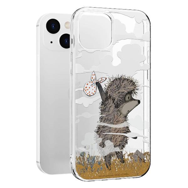 Чехол Mcover для iPhone 14, Ежик в тумане и дымка