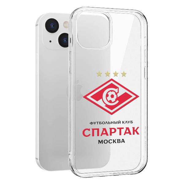 Чехол Mcover для iPhone 14, Российский футбольный клуб Спартак