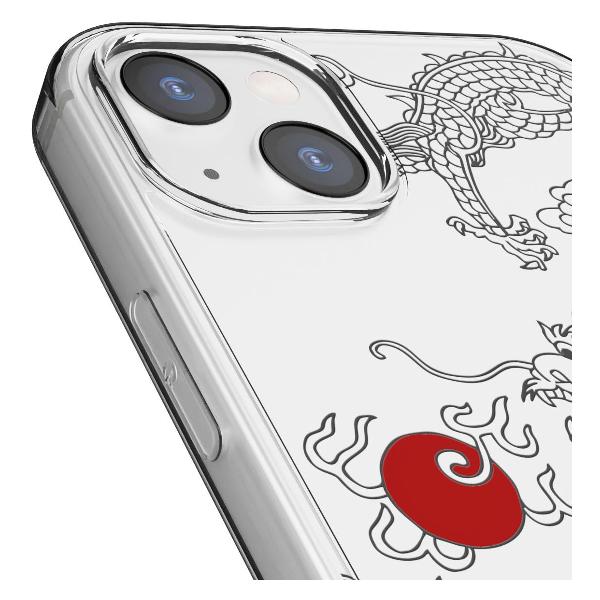 Чехол Mcover для iPhone 14 Plus, Японский дракон инь, аниме