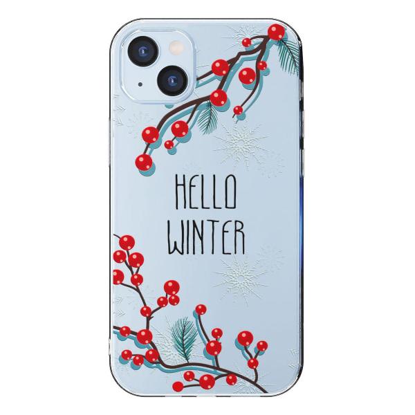 Чехол Mcover для iPhone 14 Plus, Привет, Зима