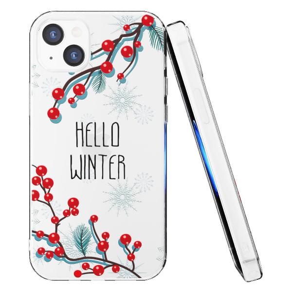 Чехол Mcover для iPhone 14 Plus, Привет, Зима