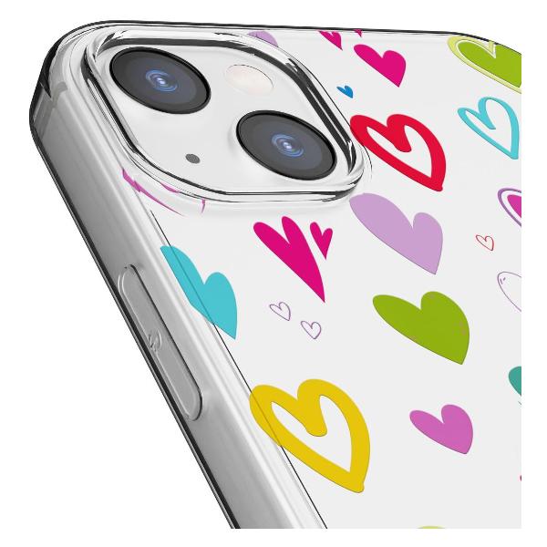 Чехол Mcover для iPhone 14 Plus, Сердечки