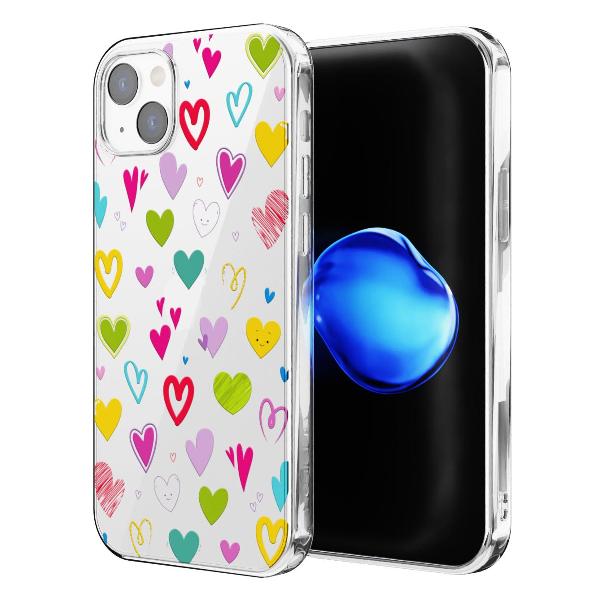 Чехол Mcover для iPhone 14 Plus, Сердечки
