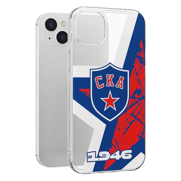 Чехол Mcover для iPhone 14 Plus, СКА: Эмблема клуба ver.2