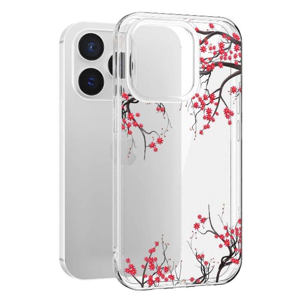 Чехол Mcover для iPhone 14 Pro, Сакура цветущая