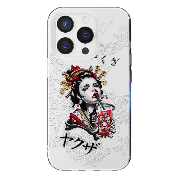 Чехол Mcover для iPhone 14 Pro, Гейша, аниме
