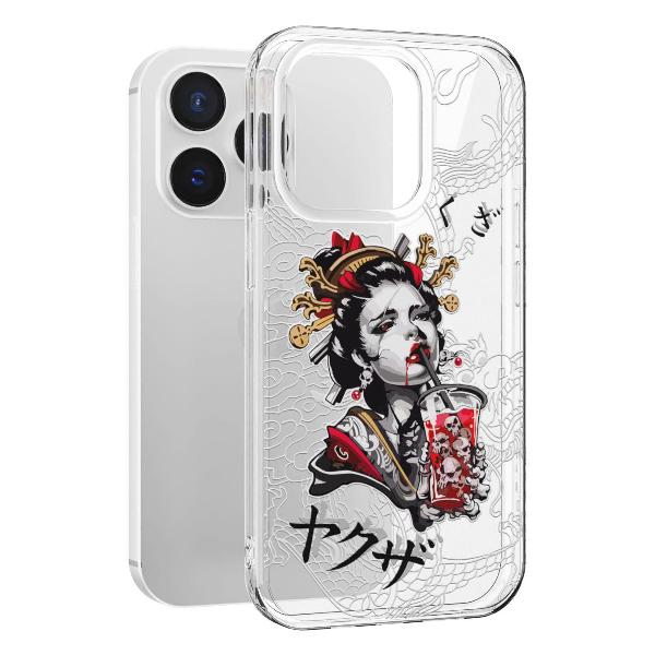 Чехол Mcover для iPhone 14 Pro, Гейша, аниме