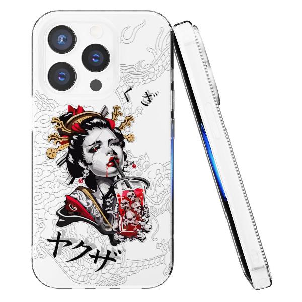 Чехол Mcover для iPhone 14 Pro, Гейша, аниме