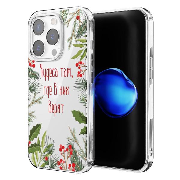 Чехол Mcover для iPhone 14 Pro, Рождество