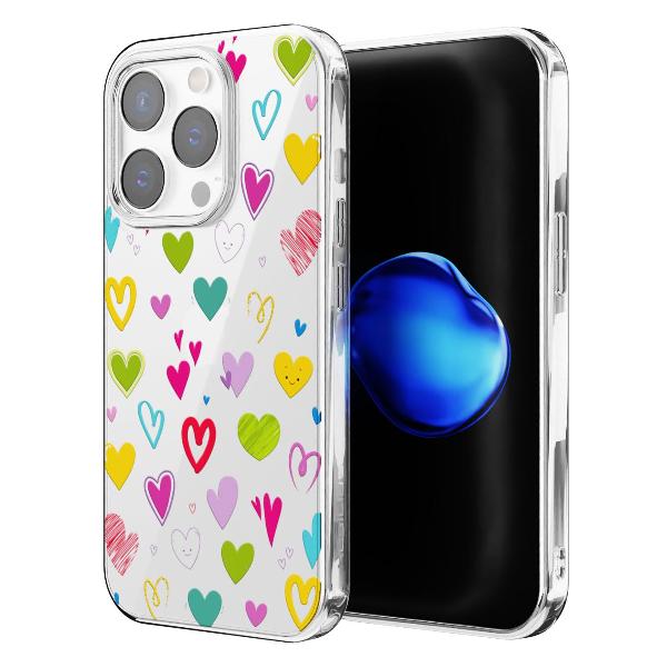 Чехол Mcover для iPhone 14 Pro, Сердечки