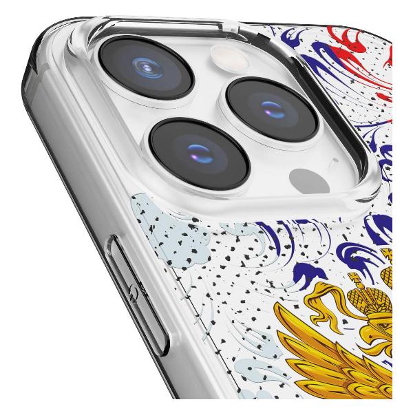 Чехол Mcover для iPhone 14 Pro, Герб Российской Федерации