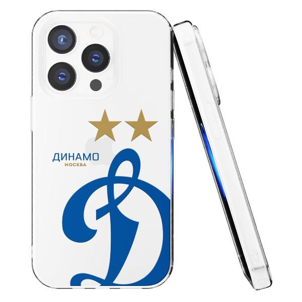 Чехол Mcover для iPhone 14 Pro, Динамо - Эмблема клуба