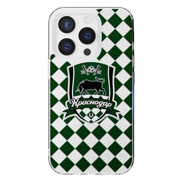 Чехол Mcover для iPhone 14 Pro, Краснодар: Эмблема на черном