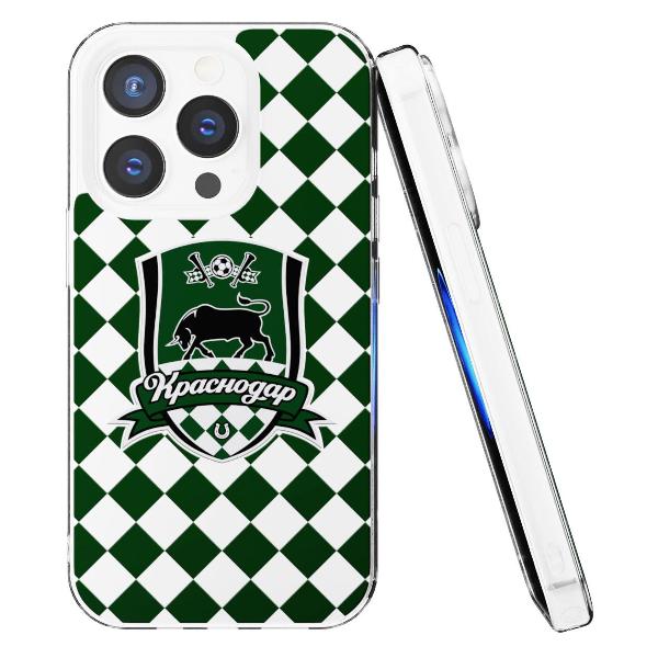 Чехол Mcover для iPhone 14 Pro, Краснодар: Эмблема на черном