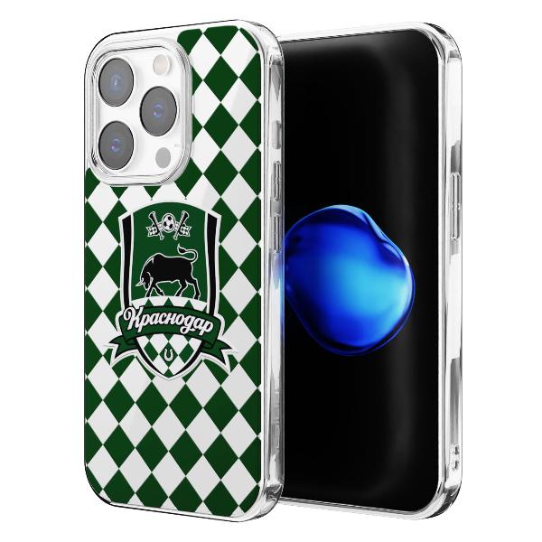 Чехол Mcover для iPhone 14 Pro, Краснодар: Эмблема на черном