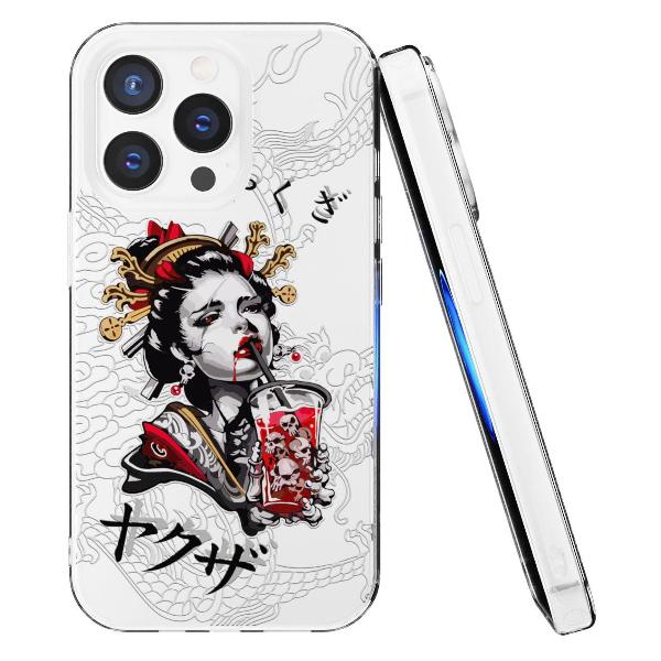 Чехол Mcover для iPhone 14 Pro Max Гейша, аниме