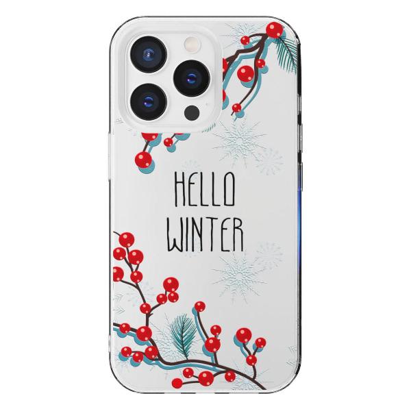 Чехол Mcover для iPhone 14 Pro Max Привет, Зима
