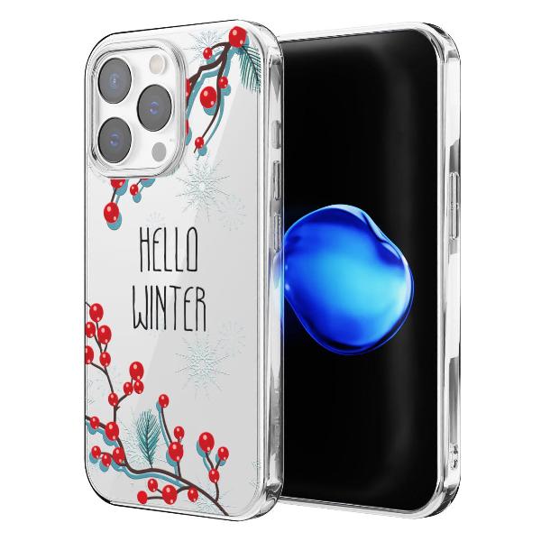 Чехол Mcover для iPhone 14 Pro Max Привет, Зима