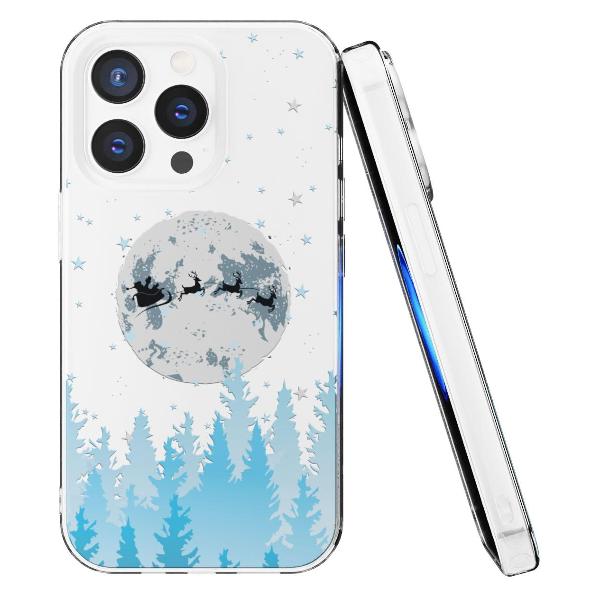 Чехол Mcover для iPhone 14 Pro Max Олени Санты