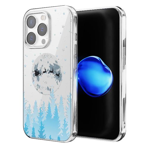 Чехол Mcover для iPhone 14 Pro Max Олени Санты