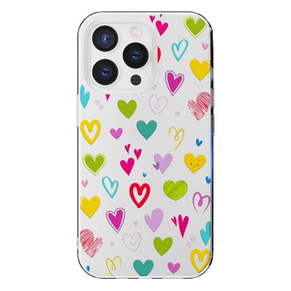 Чехол Mcover для iPhone 14 Pro Max Сердечки