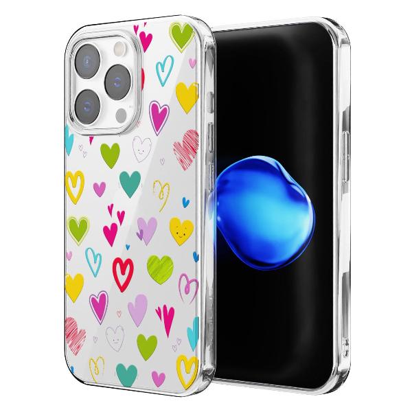 Чехол Mcover для iPhone 14 Pro Max Сердечки