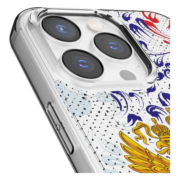 Чехол Mcover для iPhone 14 Pro Max Герб Российской Федерации