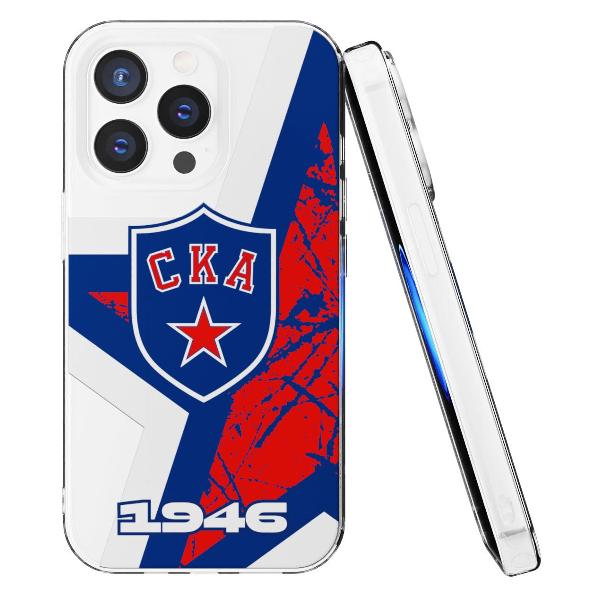 Чехол Mcover для iPhone 14 Pro Max СКА: Эмблема клуба ver.2